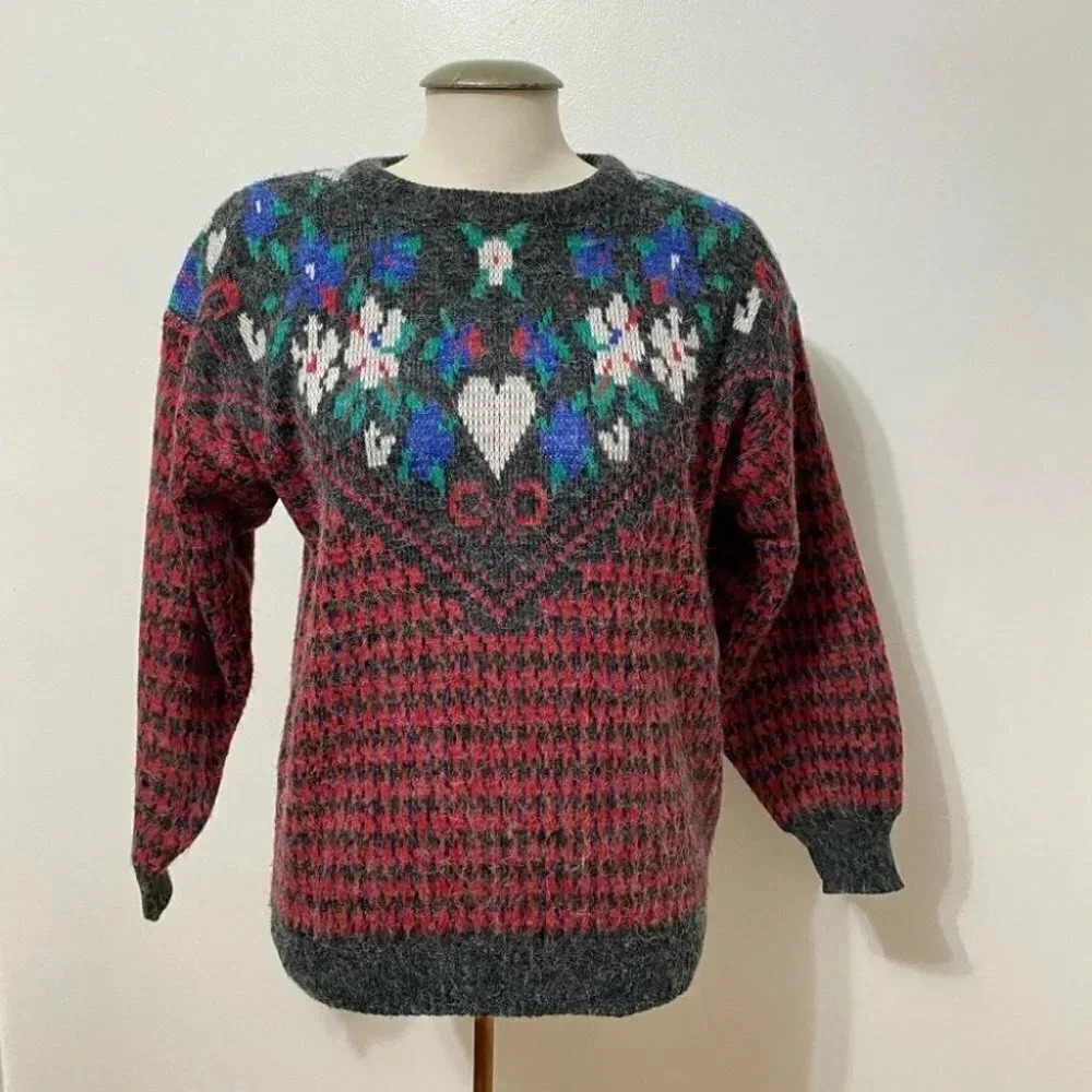 Vintage - 90s Funky Oversized Knit Sweater